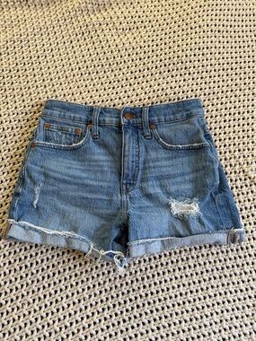 Madewell high rise denim shorts